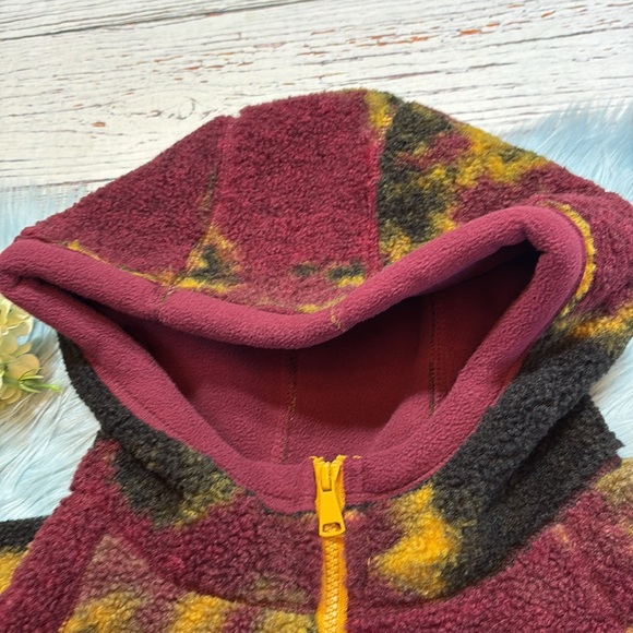 NWOT BP Tie Fye Fleece Cropped Hooded Jacket sz XS - Picture 2 of 9